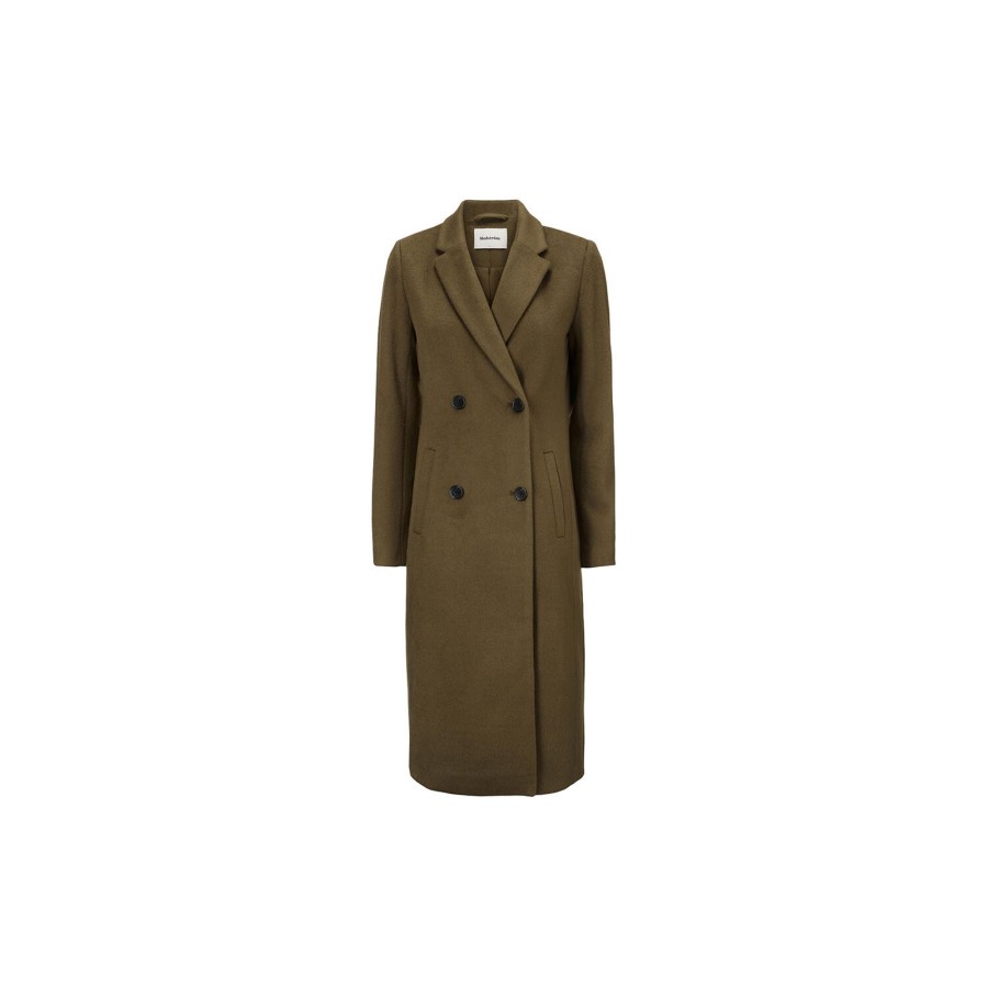 Dame Modström Overtoj | Odelia Long Coat, Sienna