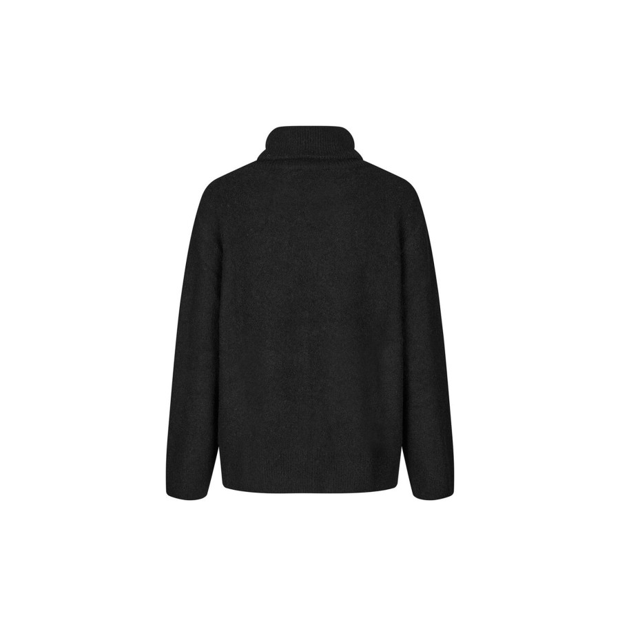 Dame Modström Strik | Adrianmd T-Neck, Black