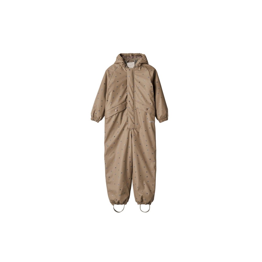 Born Wheat Overtoj | Thermo Rainsuit Aiko, 0227 Dry Grey Houses