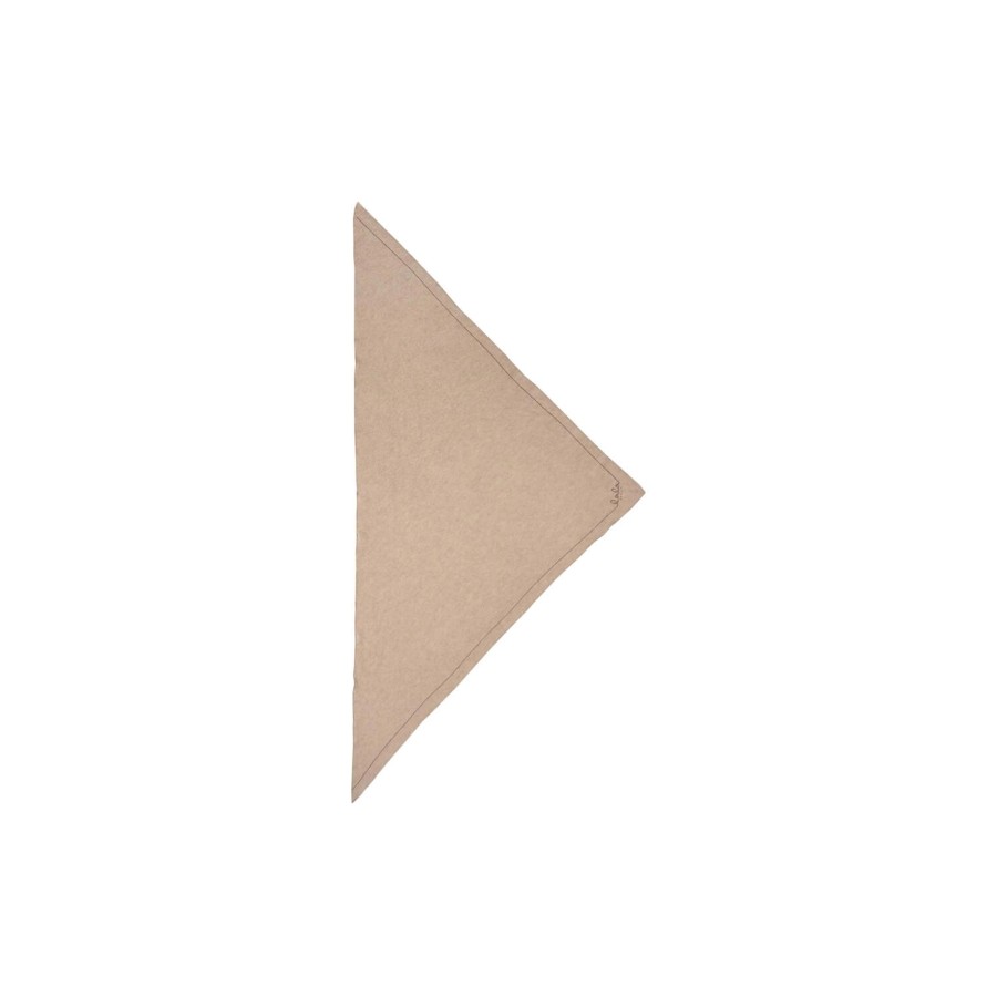 Dame Lala Berlin Halstorklaeder & Torklaeder | Triangle Solid Logo M, Dune Beige