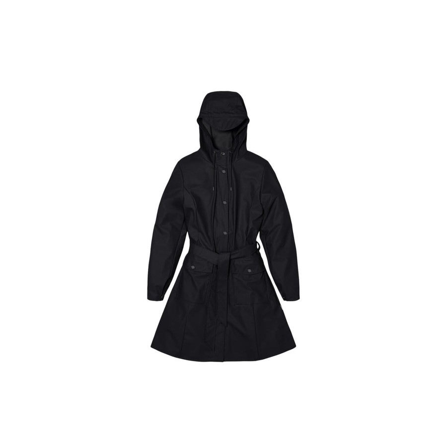 Dame Rains Overtoj | Curve Jacket, Black