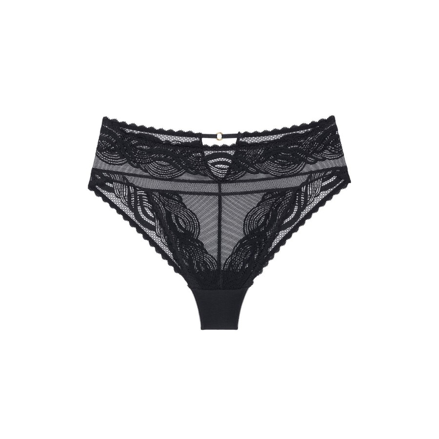 Dame Triumph Lingeri & Badetoj | Hypnotic Spotlight High Leg Brazilian, Black