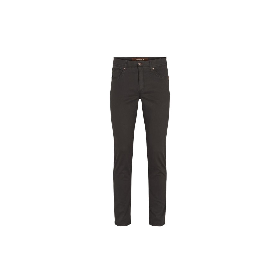 Herre SAND Copenhagen Bukser & Jeans | Suede Touch Burton Ns, Charcoal