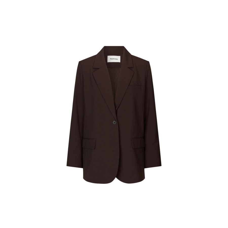 Dame Modström Blazere & Veste | Ankermd Blazer, Chocolate