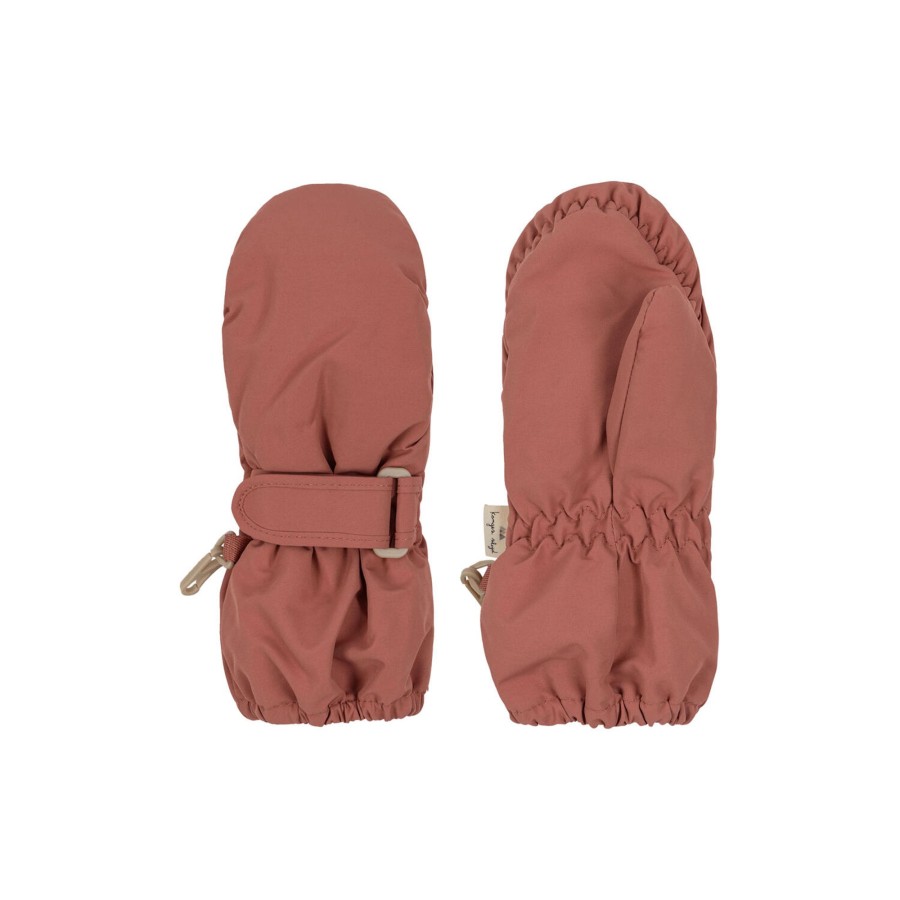 Born Konges Sløjd Luffer & Vanter | Nohr Snow Mittens, Canyon Rose