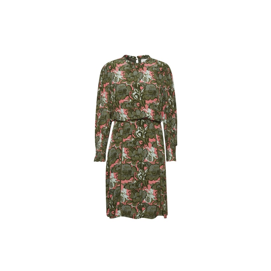 Dame Atelier Rêve Kjoler | Irfarrow Dress, Olive Branch Big Flowers