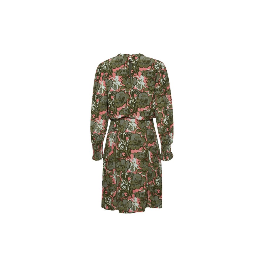 Dame Atelier Rêve Kjoler | Irfarrow Dress, Olive Branch Big Flowers