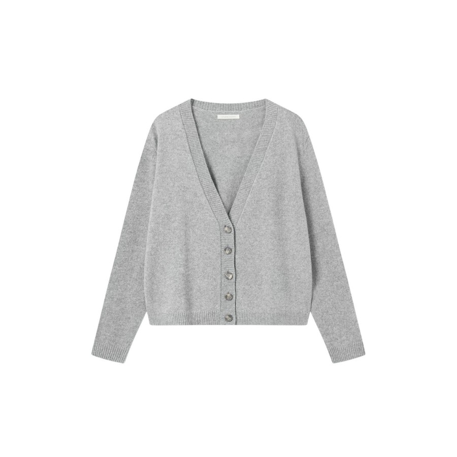 Dame Studio Feder Strik | Noel Cardigan, Grey