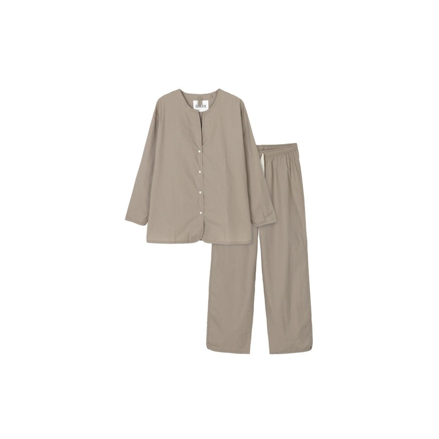 Dame Aiayu Nattoj & Loungewear | Pyjamas Poplin, Cocoa