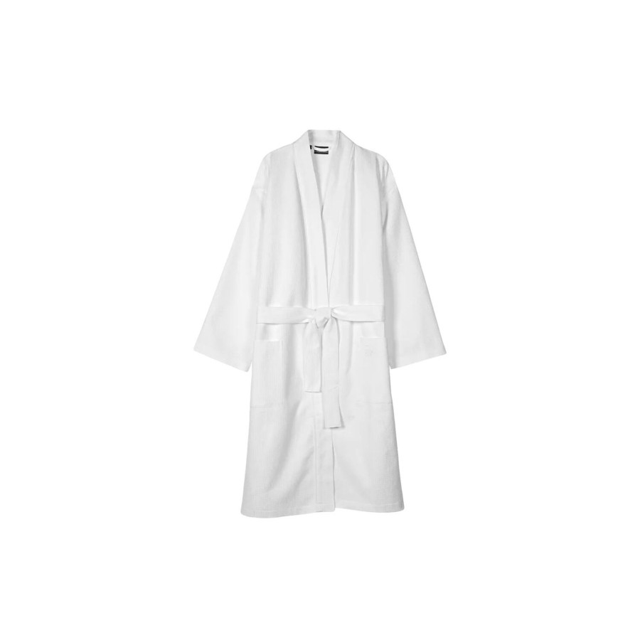 Dame Georg Jensen Damask Nattoj & Loungewear | Kimono+ Morgenkabe Med For, White