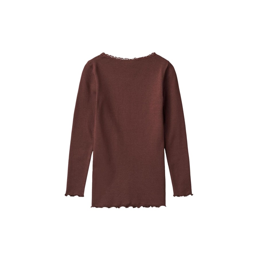 Born Wheat Bluser & Skjorter | Rib T-Shirt Reese, 2118 Aubergine