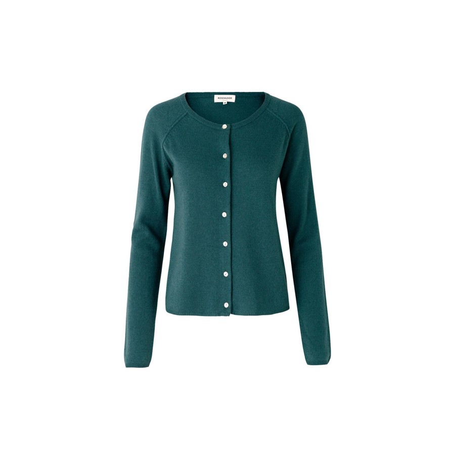 Dame Rosemunde Strik | Uld & Kashmir Cardigan, Dark Teal