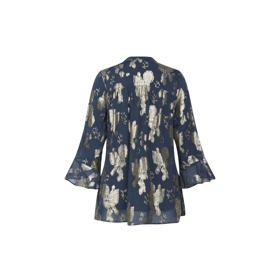 Dame Bruuns Bazaar Skjorter & Bluser | Bottlebrush Jankas Blouse, Dark Blue