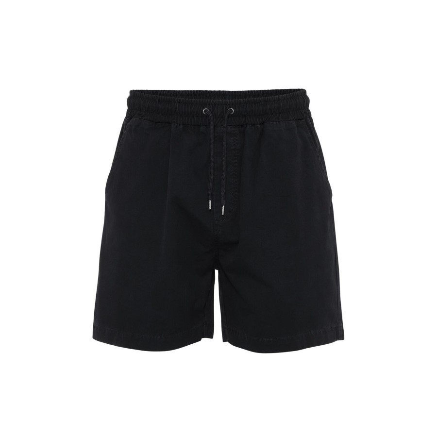 Herre Colorful Standard Shorts | Organic Twill Shorts, Deep Black