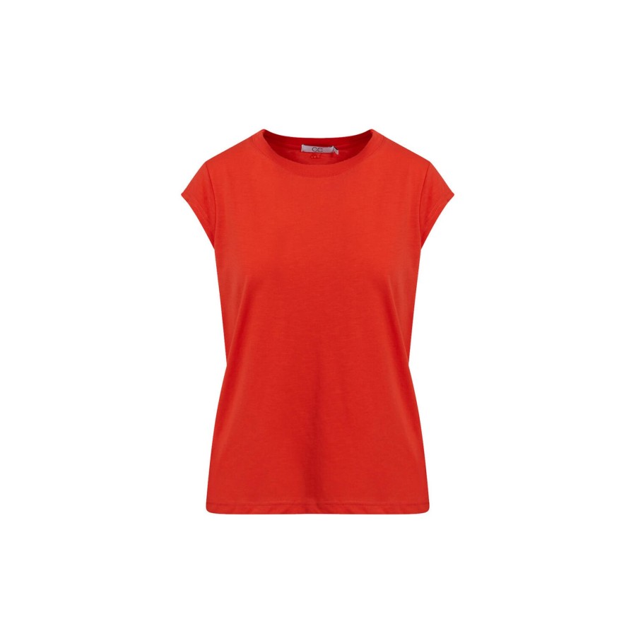 Dame Coster Copenhagen Toppe & T-Shirts | Cc Heart Basic T-Shirt, Red Lips