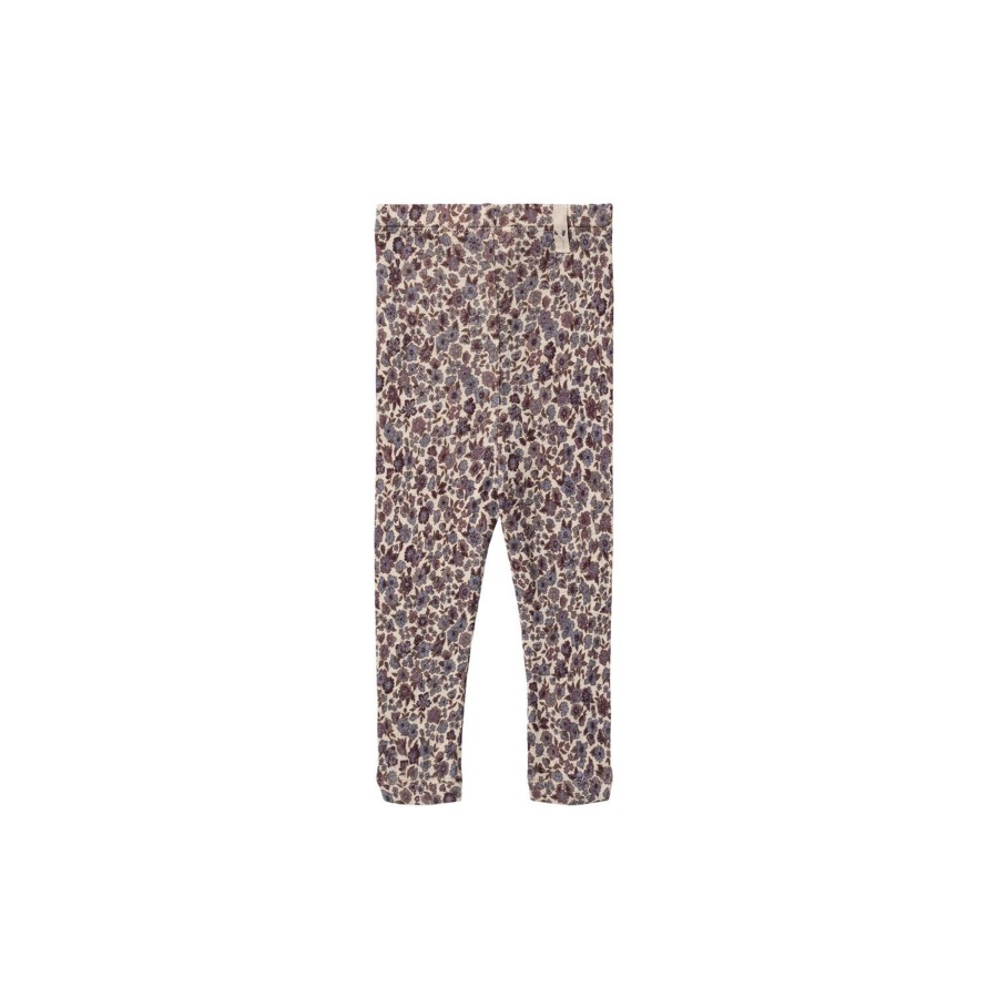 Born Wheat Bukser & Leggings | Wool Leggings, 1493 Purple Flowers