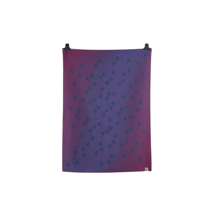 Born Røros Tweed Soveudstyr | Melvin Half Size Throw, Purple/Pink