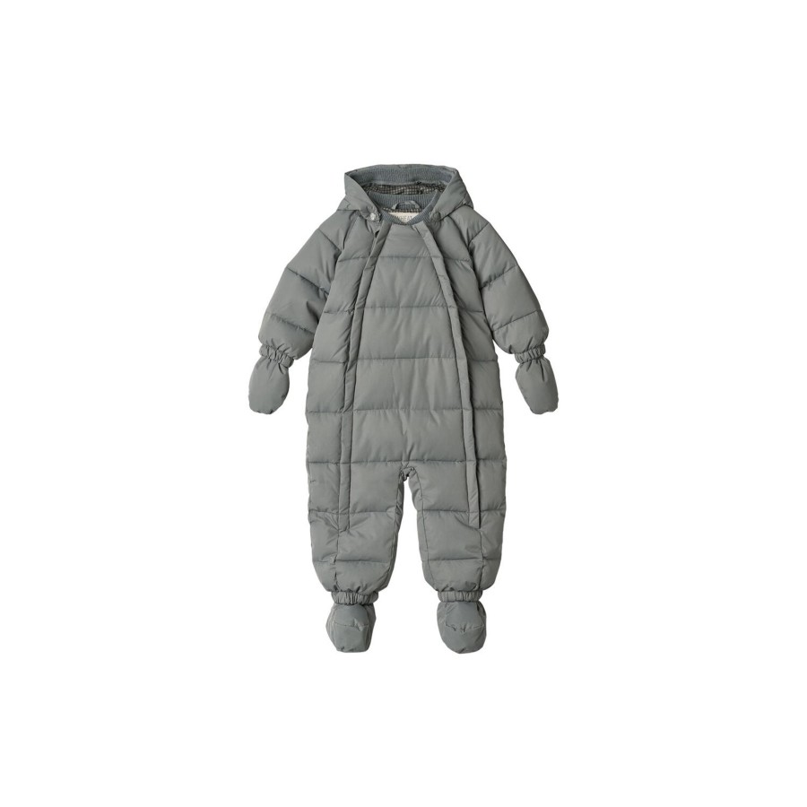 Born Wheat Overtoj | Puffer Baby Suit Edem, 1525 Autumn Sky