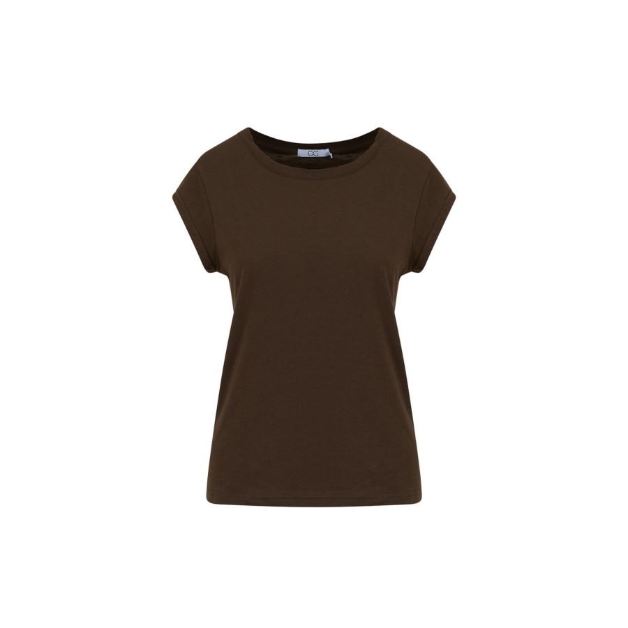 Dame Coster Copenhagen Toppe & T-Shirts | Cc Heart Basic T-Shirt, Coffee