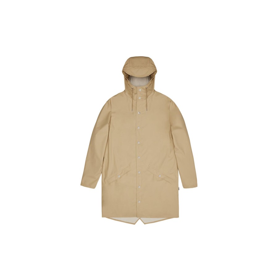 Dame Rains Overtoj | Long Jacket, Sand