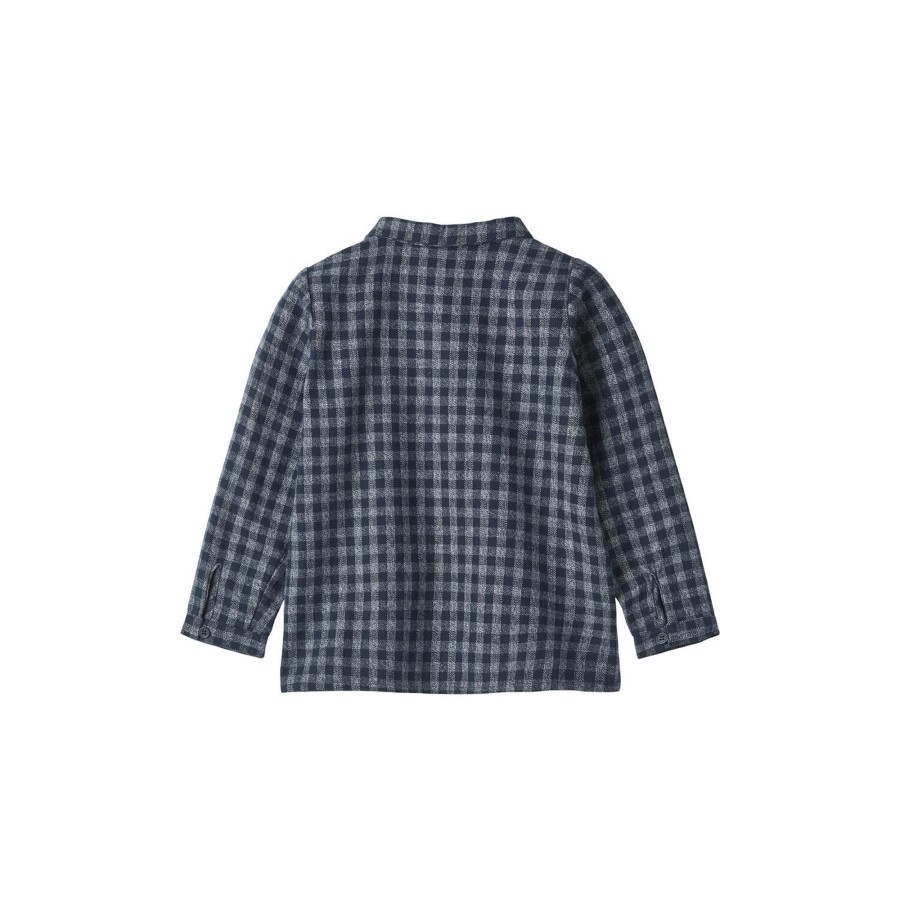 Born Fliink Bluser & Skjorter | Coda Check Shirt, Navy