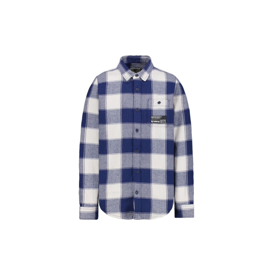 Born Garcia Bluser & Skjorter | Boys Shirt Ls, Blue Jay