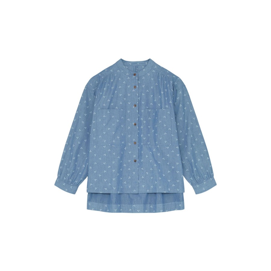 Dame Aiayu Skjorter & Bluser | Hope Shirt Dot, Mix Light Blue