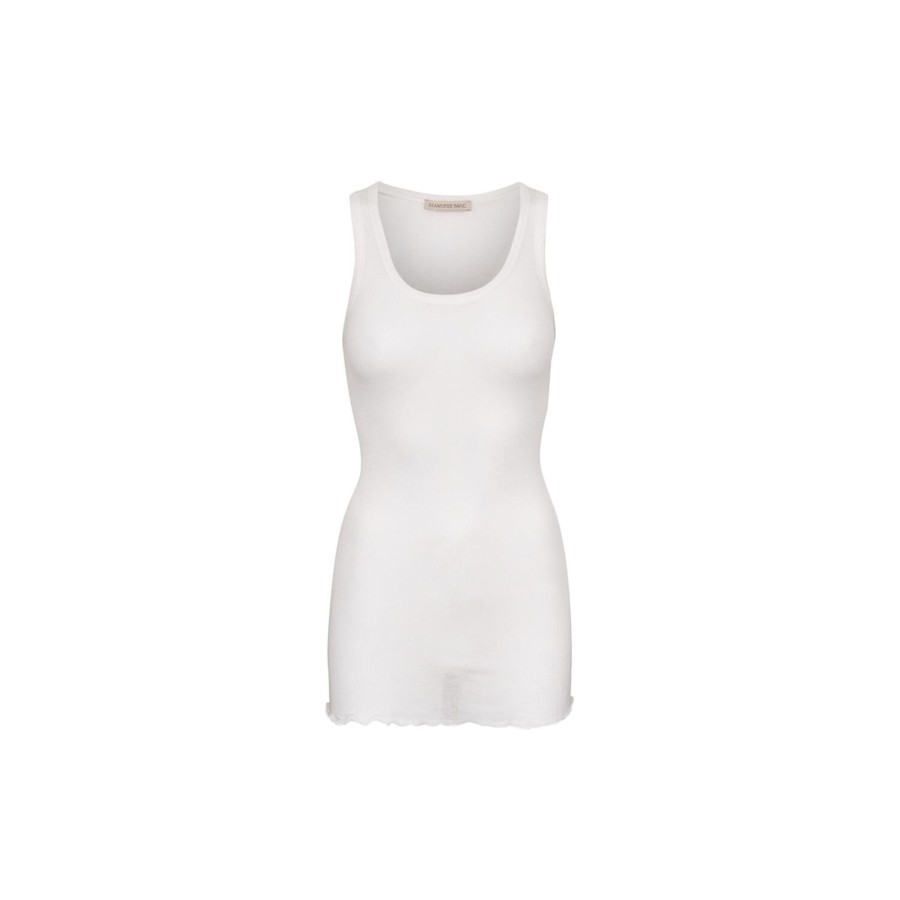 Dame Seamless Basic Toppe & T-Shirts | Bella Top, Off-White