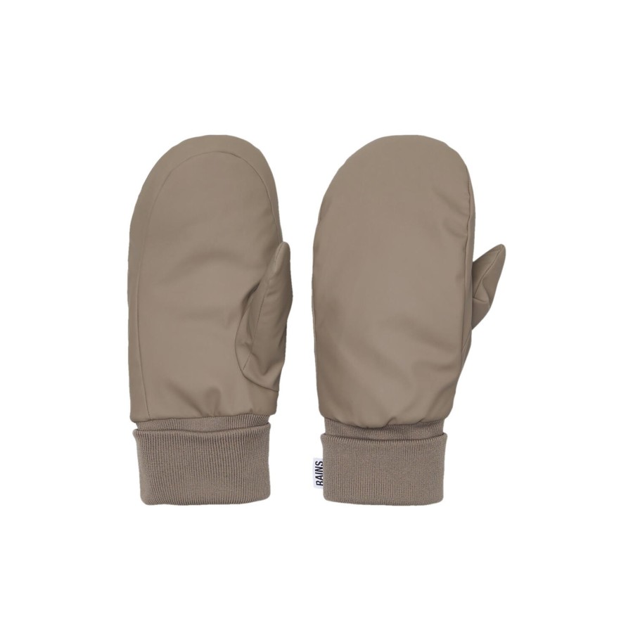 Dame Rains Huer, Pandeband & Vanter | Puffer Mittens, Taupe