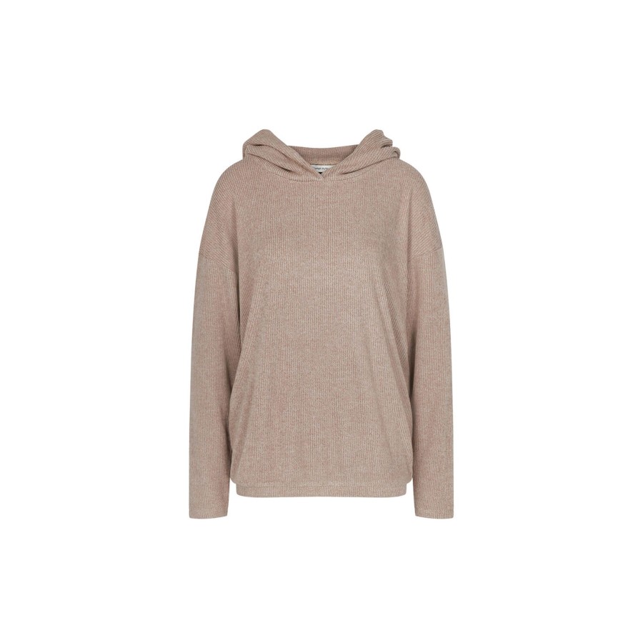 Dame Triumph Nattoj & Loungewear | Thermal Mywear Hoodie, Light Grey Melange