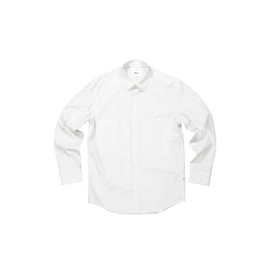 Herre NN07 Skjorter | Freddy 5973, White Stripe