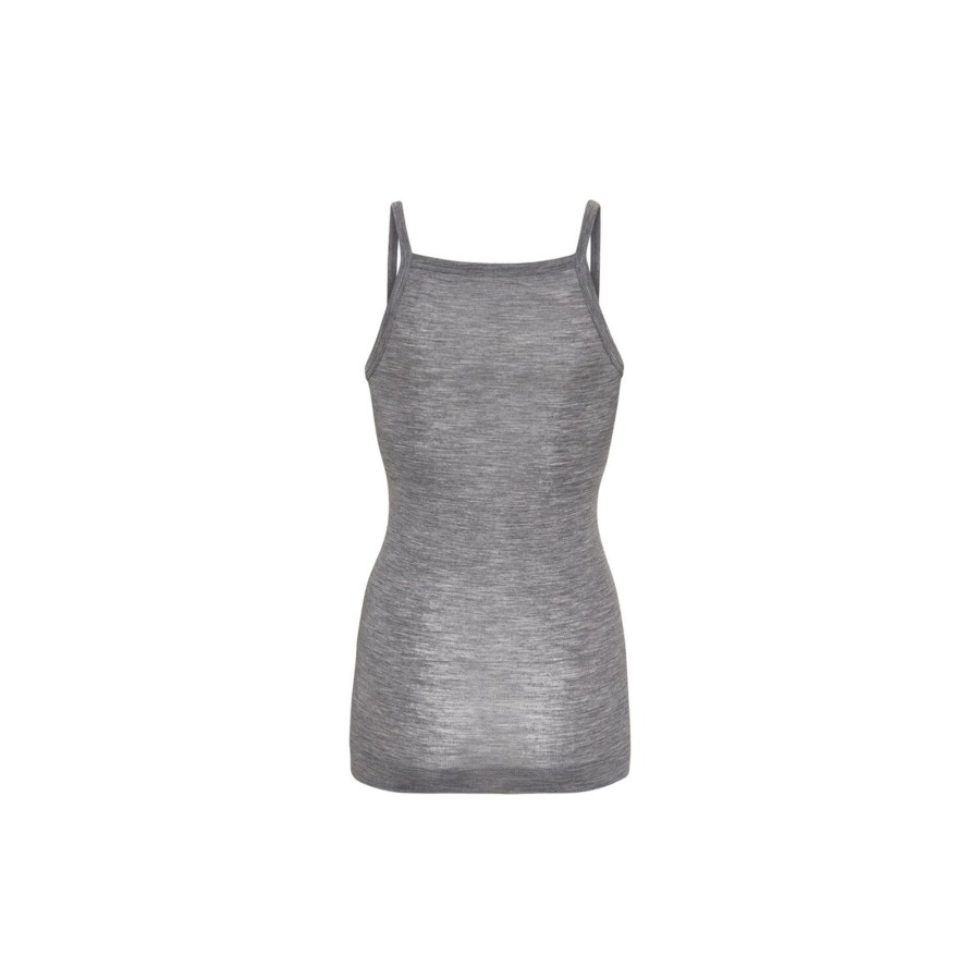 Dame Seamless Basic Toppe & T-Shirts | Viola Top, Grey Melange