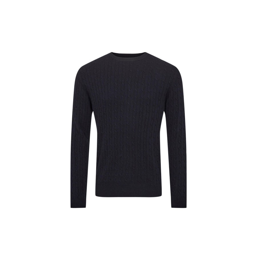 Herre SAND Copenhagen Strik & Bluser | 5600 Iq, Dark Navy Blue