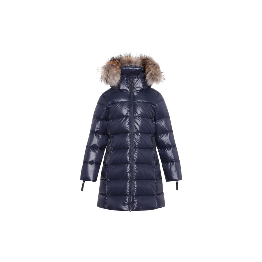 Born VER de TERRE Overtoj | Featherlight Girls A Coat With Fur, 600 Navy