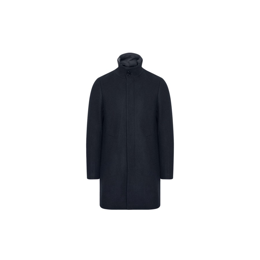 Herre Matinique Overtoj | Harvey N Coat, Dark Navy