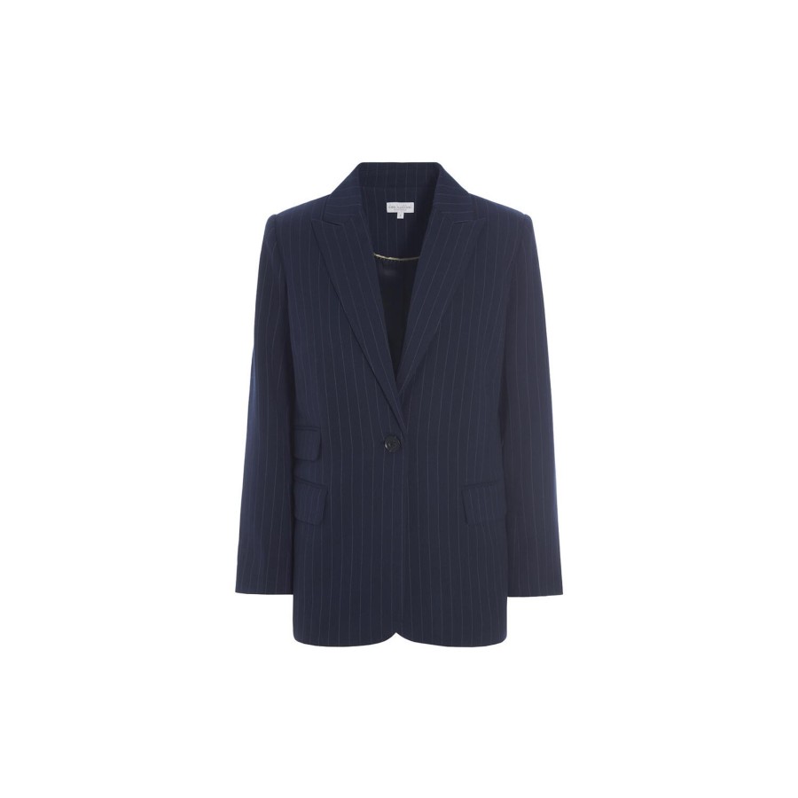 Dame Dea Kudibal Blazere & Veste | Vilettie Blazer, Blue Pinstripe