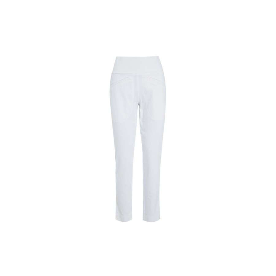 Dame BITTE KAI RAND Bukser | Jinzu Stretch Smalle Bukser, White