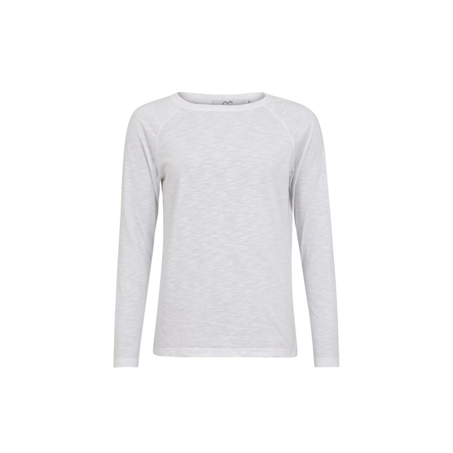 Dame Coster Copenhagen Toppe & T-Shirts | Cc Heart Long Sleeve T-Shirt, White