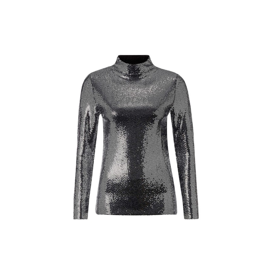 Dame Rich & Royal Skjorter & Bluser | Metallic Longsleeve, Silver