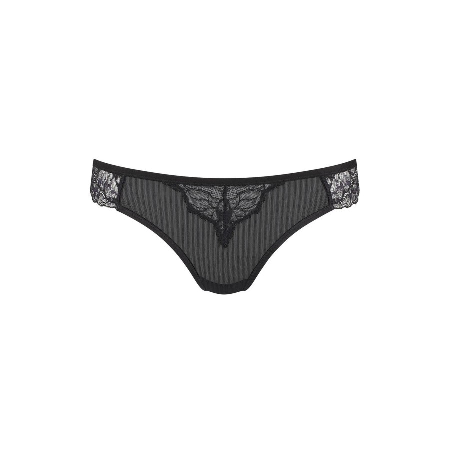 Dame Triumph Lingeri & Badetoj | Peony Florale Brazilian Trusse, Black