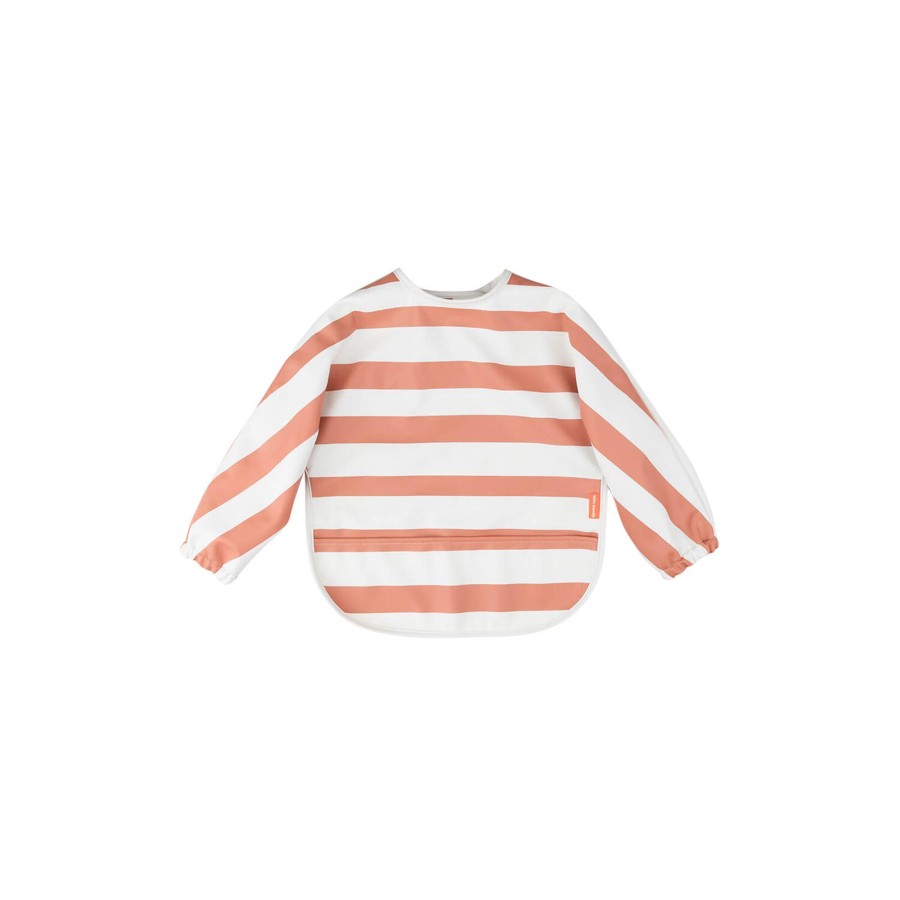 Born Done by Deer Spiseudstyr | Hagesmaek Med Aermer Og Lomme, Stripes Papaya