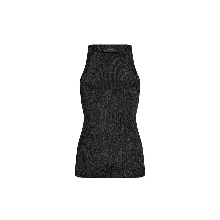 Dame MOS MOSH Toppe & T-Shirts | Mmimanja Knit Tank Top, Black