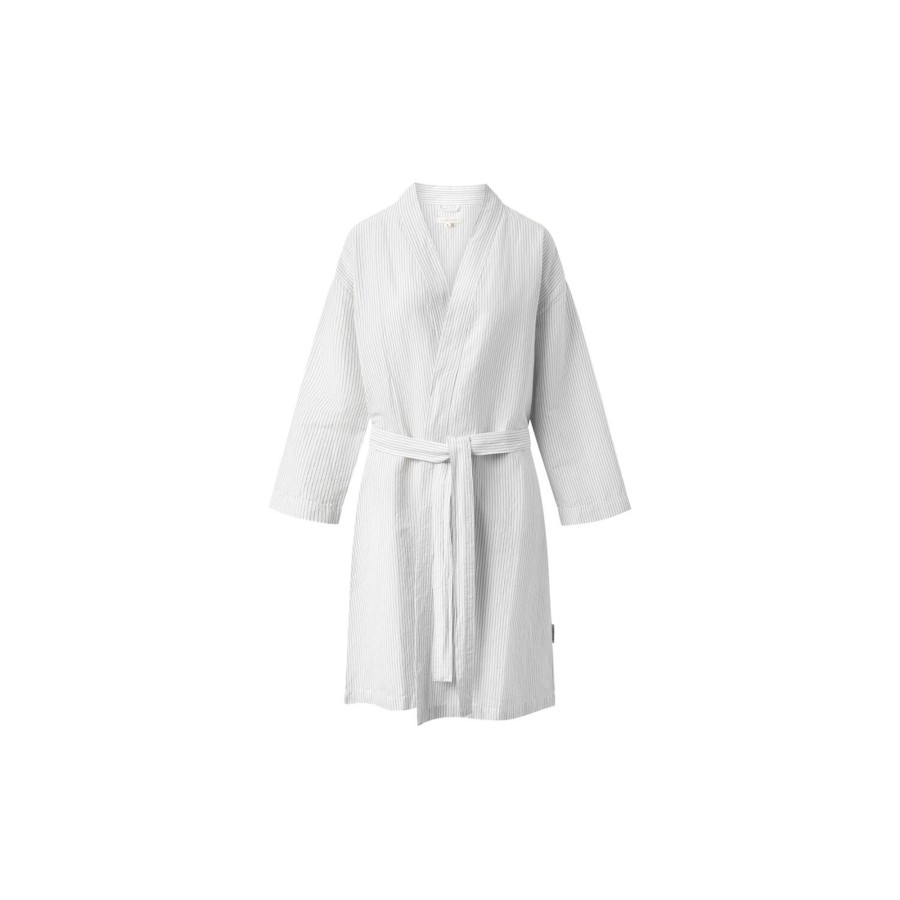 Dame Studio Feder Nattoj & Loungewear | Selena Kimono, Oxford Stripe