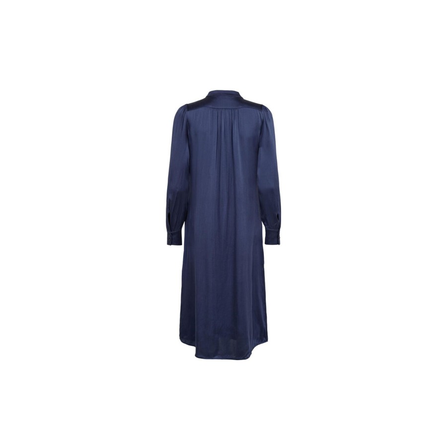 Dame SAND Copenhagen Kjoler | 3176 Matt Pre Latia P Frill Dress, Royal Blue