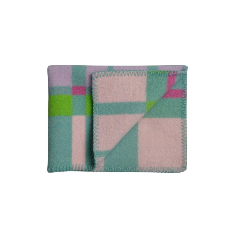 Born Røros Tweed Soveudstyr | City Baby Size Throw, Mint