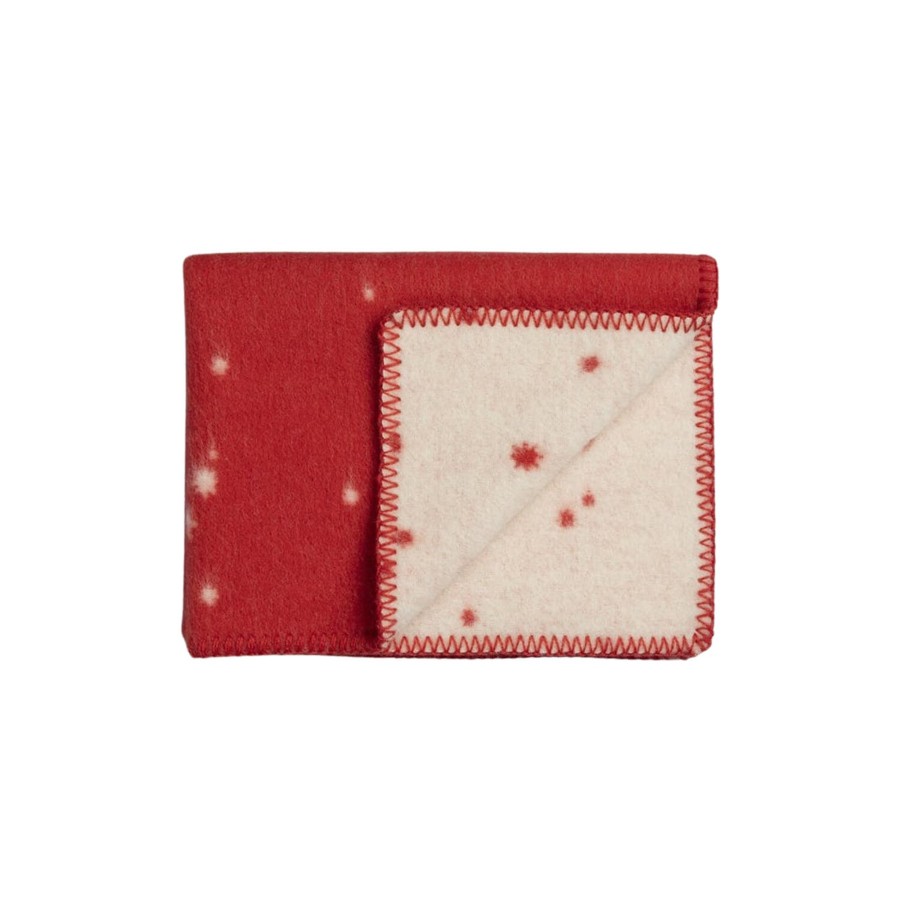 Born Røros Tweed Soveudstyr | Orion Baby Size Throw, Red