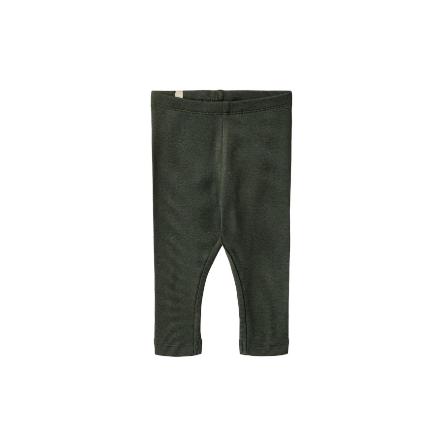 Born Wheat Bukser & Leggings | Rib Leggings Maddy, 0025 Black Coal