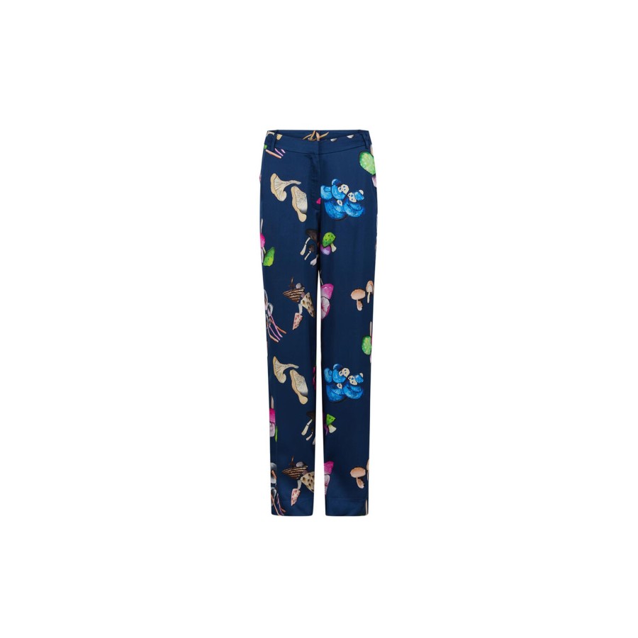 Dame Coster Copenhagen Bukser | Pants In Mushroom Print, Mushroom Print