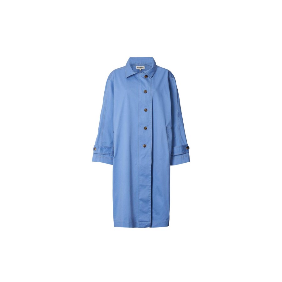 Dame Lollys Laundry Overtoj | Russia Coat, Light Blue