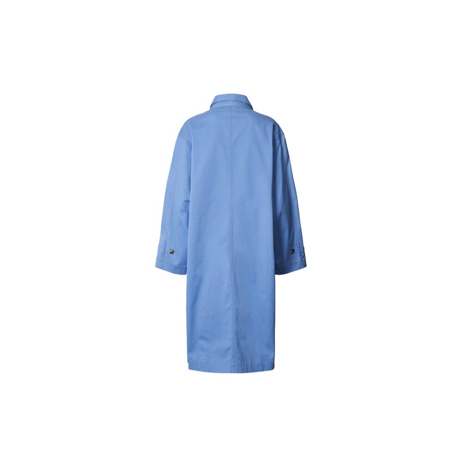 Dame Lollys Laundry Overtoj | Russia Coat, Light Blue